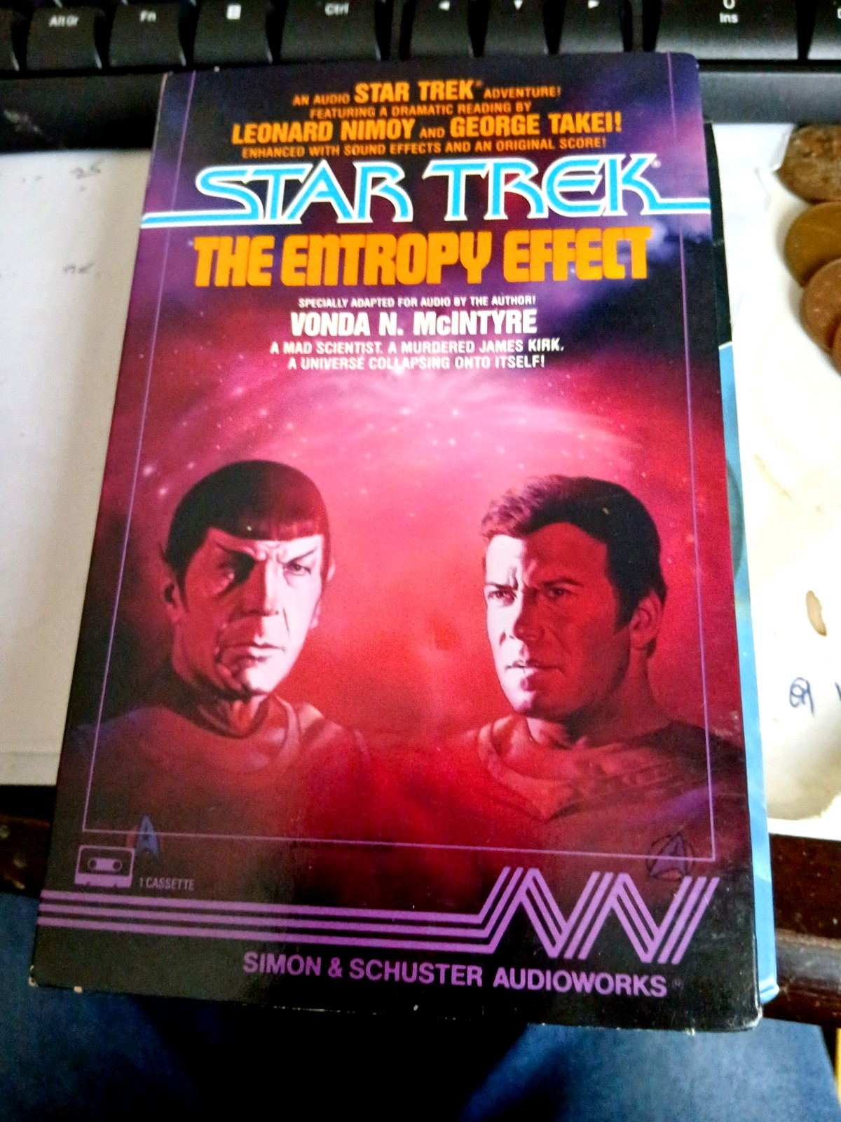 Star Trek The Entropy Effect Audio Casette Read By Leonard Nimoy & George Takei