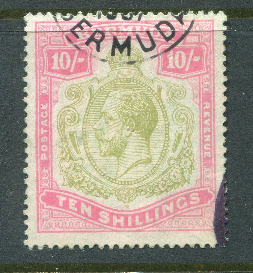 Bermuda #53 George V 10 Sh. [Used]