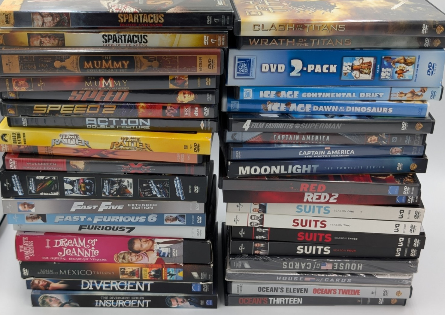 DVD Lot Of 37 Movies Shows Comedy Drama Thriller SciFi Action Super Hero See Pic