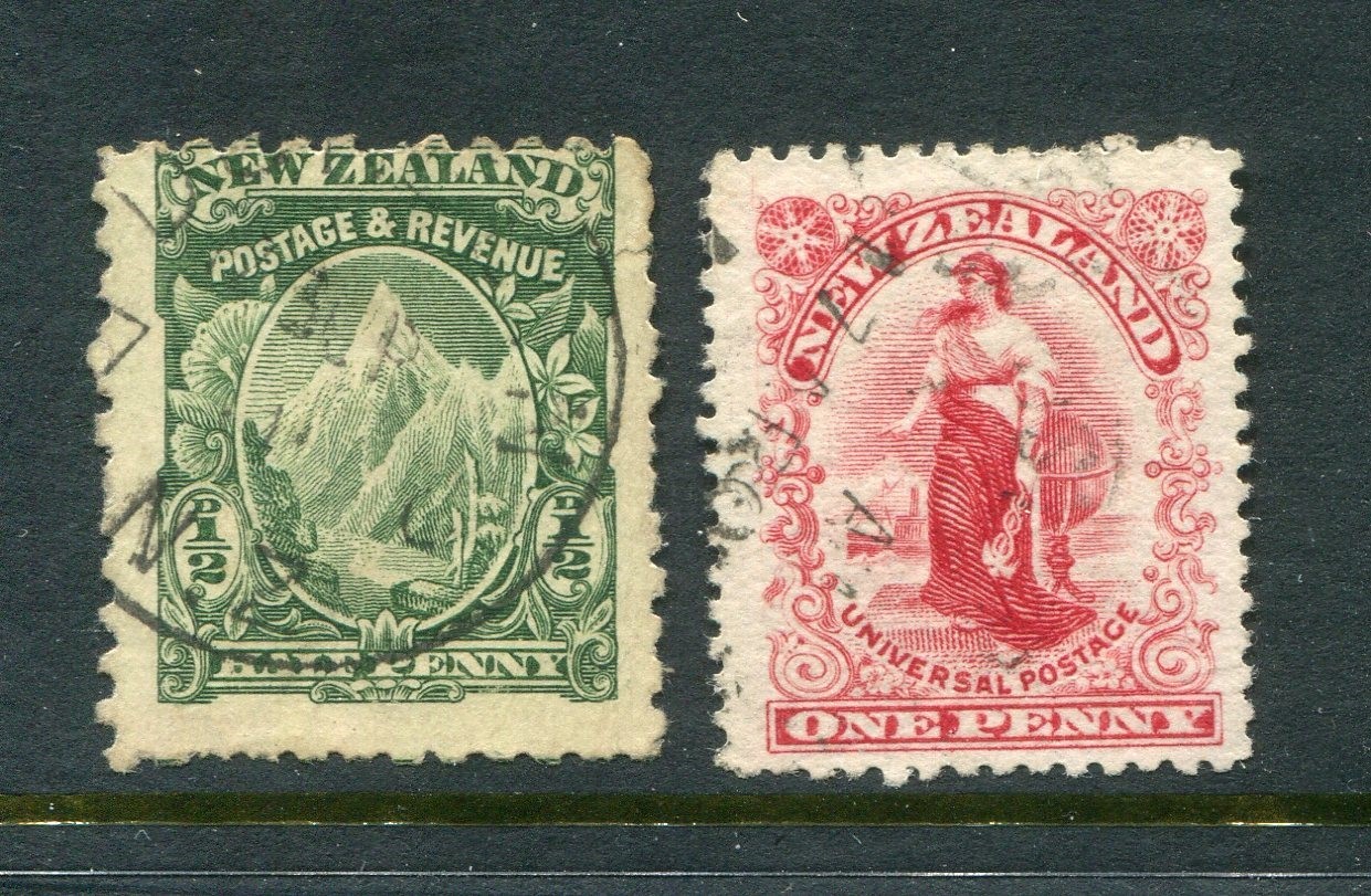 New Zealand #104-105 Penny Universal Short Set [Used]