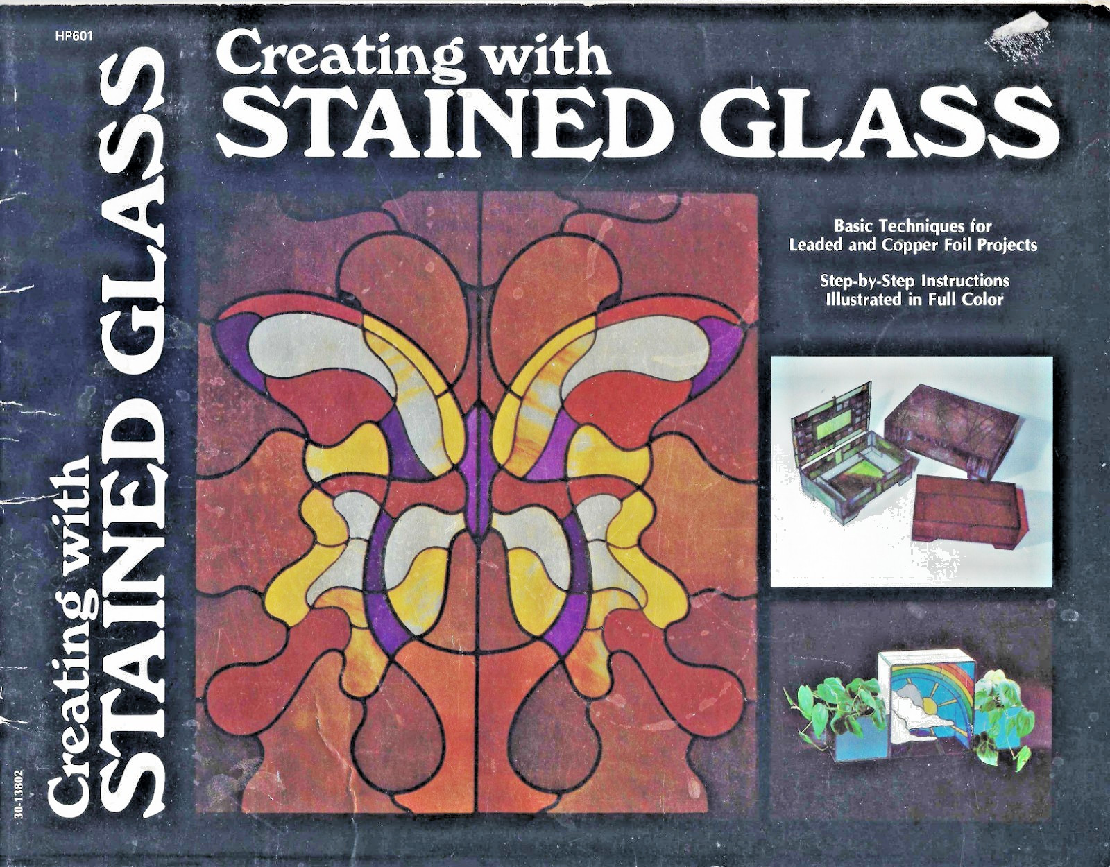 Vtg Stained Glass Art Guide Book 1976 Creating With James E. Gick Publishing USA