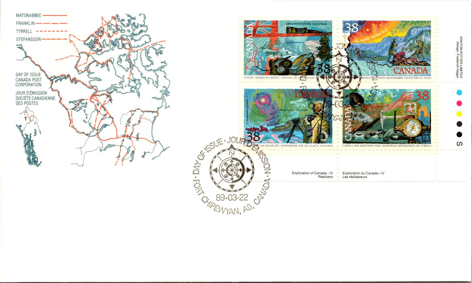 FDC Canada - Exploration of Canada IV Realizers 1989 - A00100