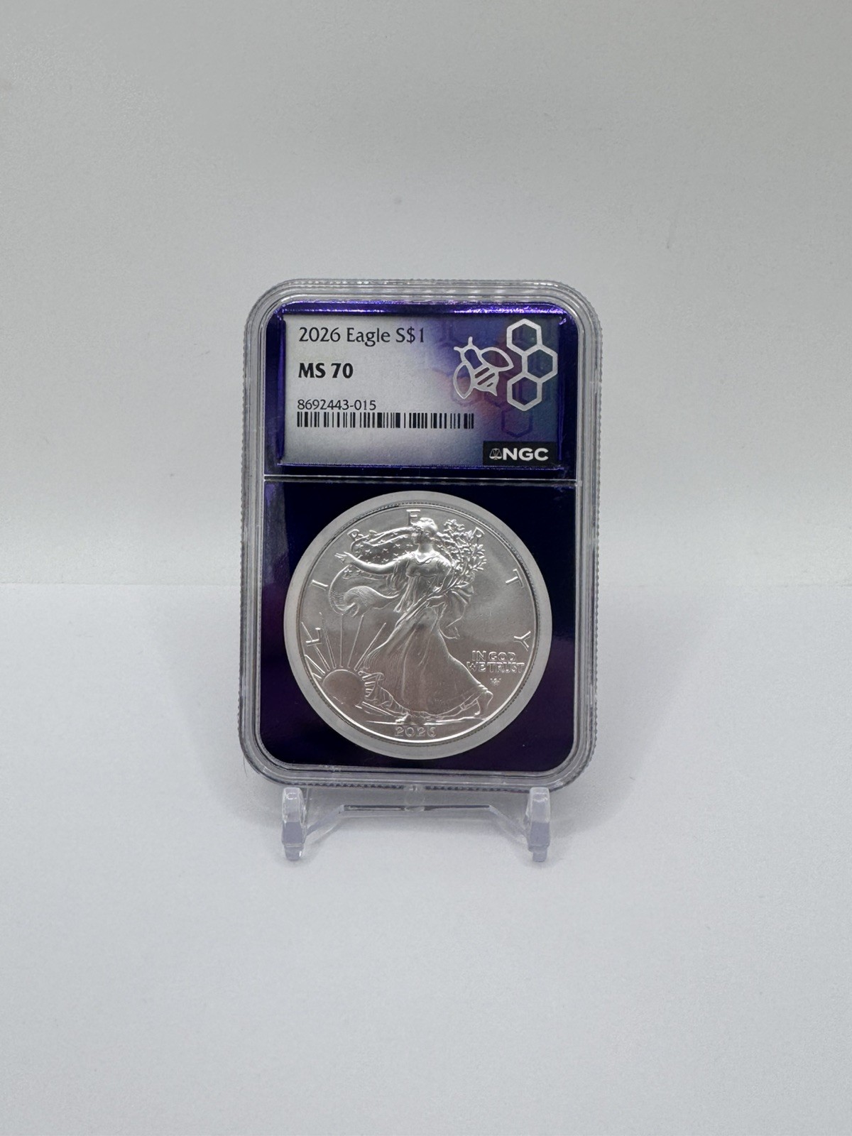 2026 American Silver Eagle $1 NGC Purple Core MS70 ASE 