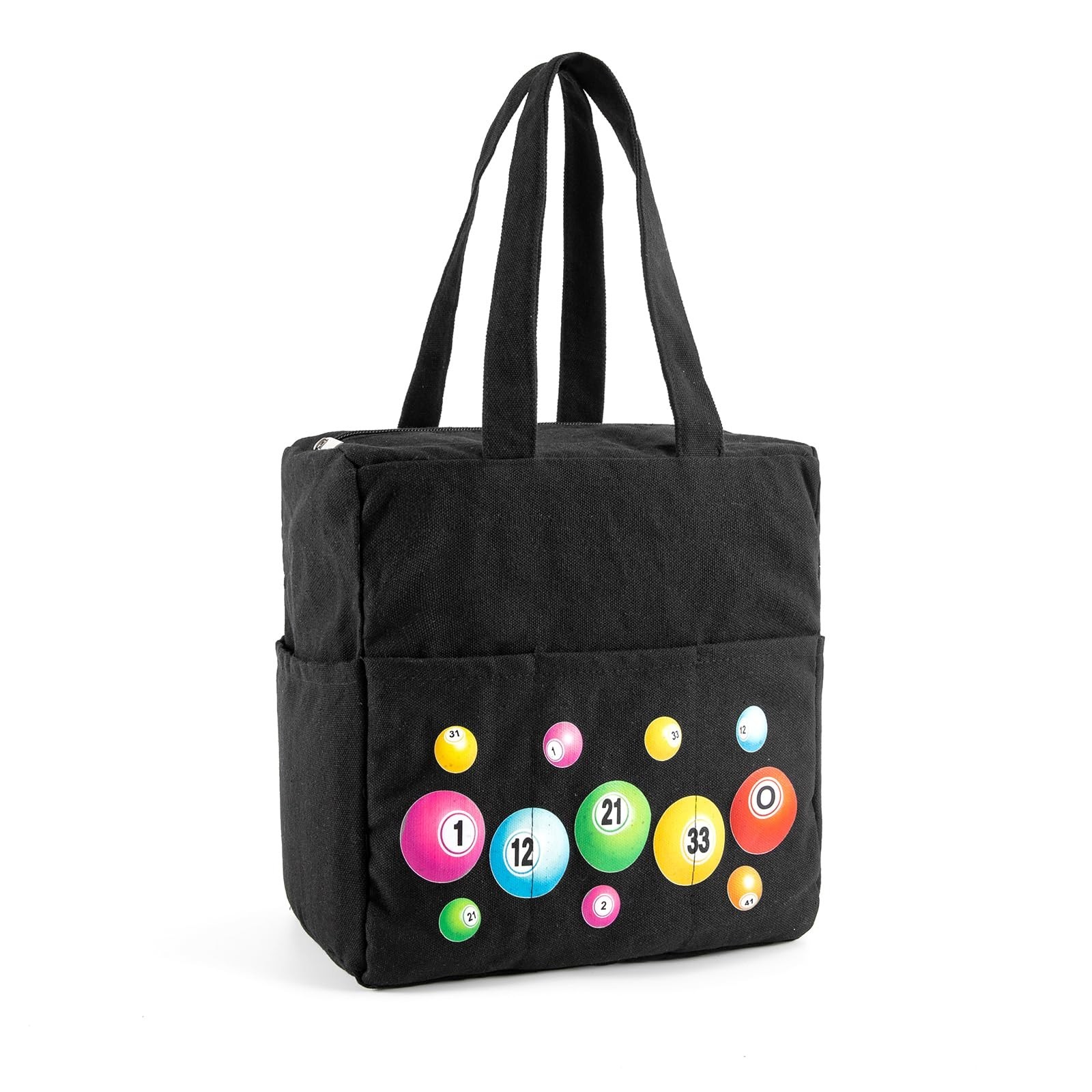 Multipockets Tote Bag - Bingo Game Set Tote, Handle Bag for Bingo Dauber, Acc...