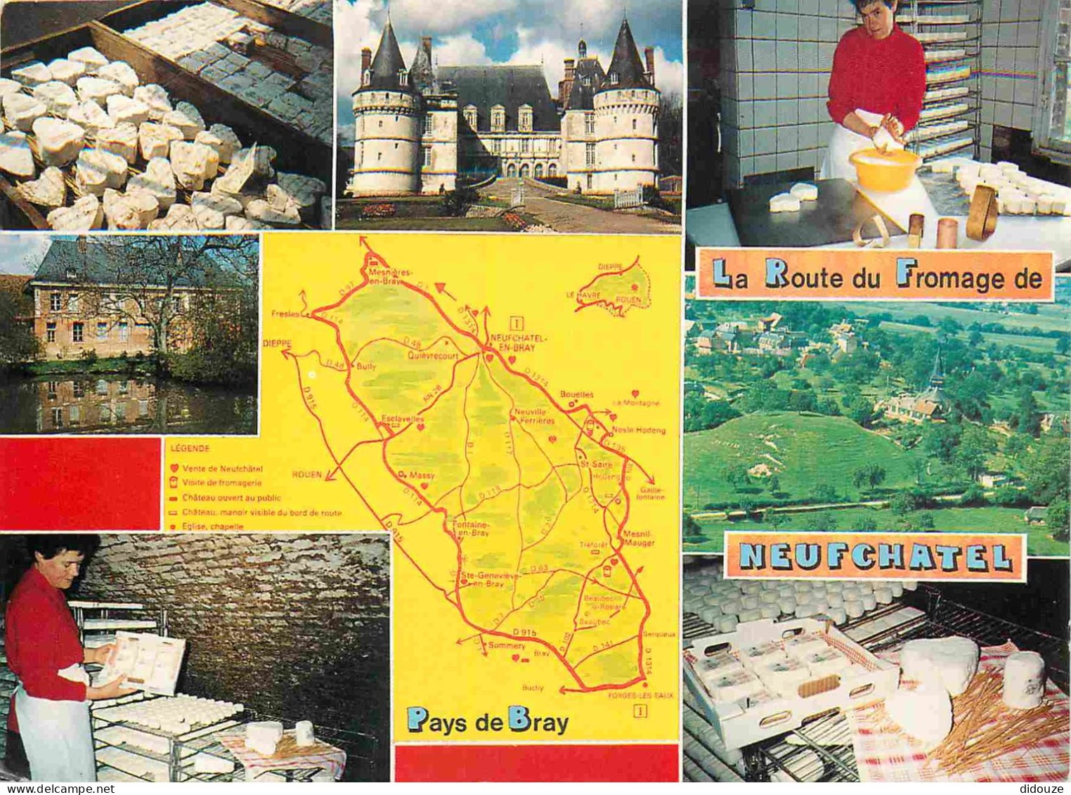 Postcard - Crafts - Cheese - Cheeses - Cheese Factory - La route du fromage