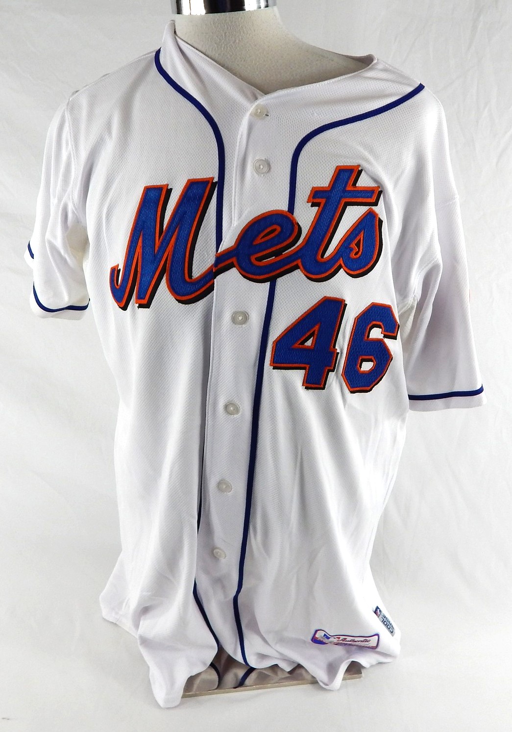 2011 New York Mets Dale Thayer #46 Game Issued Pos Used White Jersey 46 438