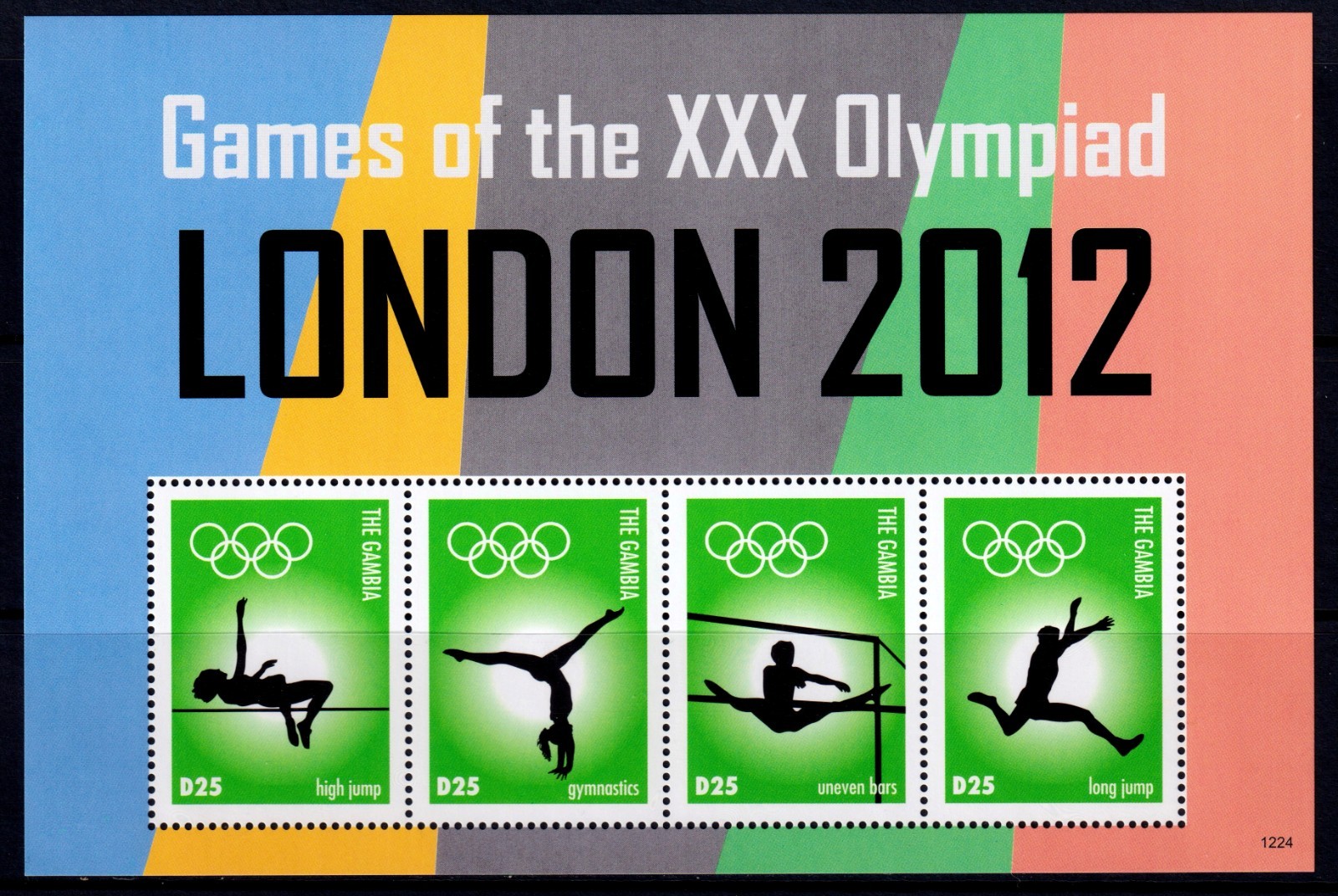 Gambia 2012 London Olympics Mint MNH Miniature Sheet SC 3433