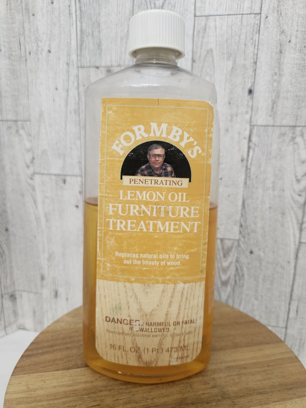 Formby’s Penetrating Lemon Oil Treatment Wood Furniture 16 oz  ~60% Vintage
