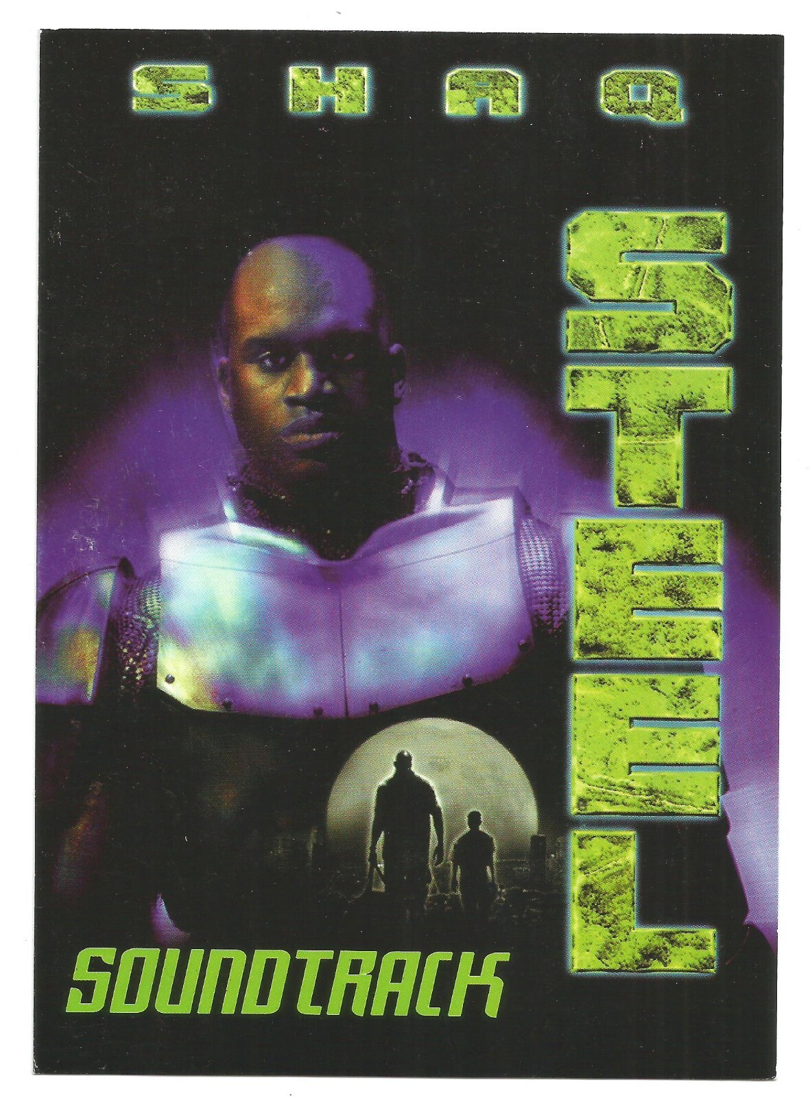 Shaq SHAQUILLE O’NEAL Rare CARD STOCK 1997 PROMO POSTCARD 5x7 for Steel CD USA