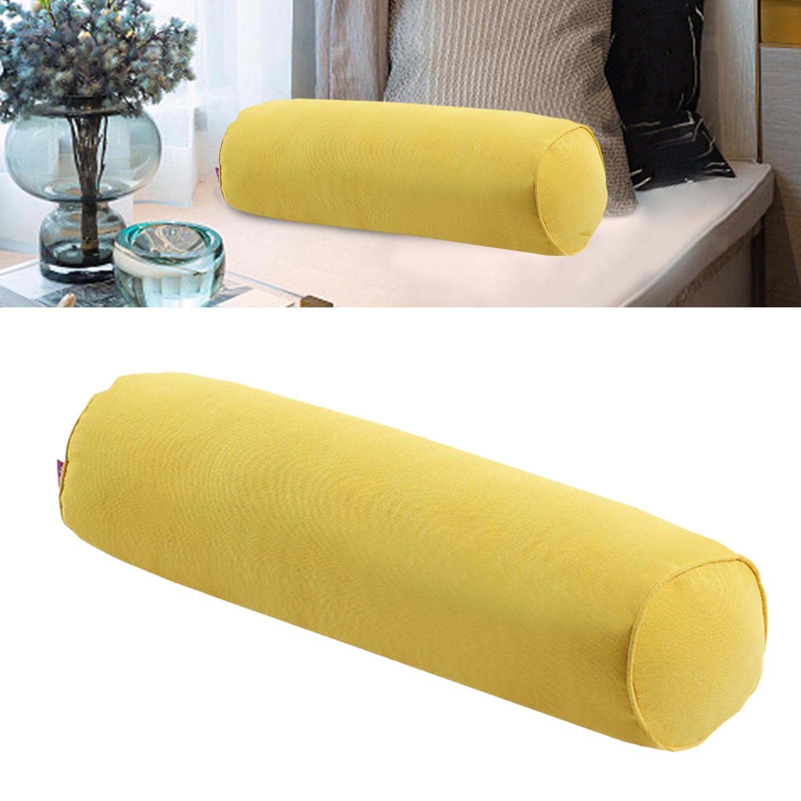 Round Bolster Pillow Decorative Travel for Adults Firm Support Body Pillow