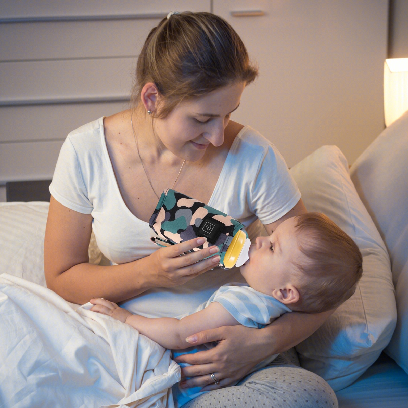 Portable Milk Warmer Bottle Insulation Cover Accurate Temperature current