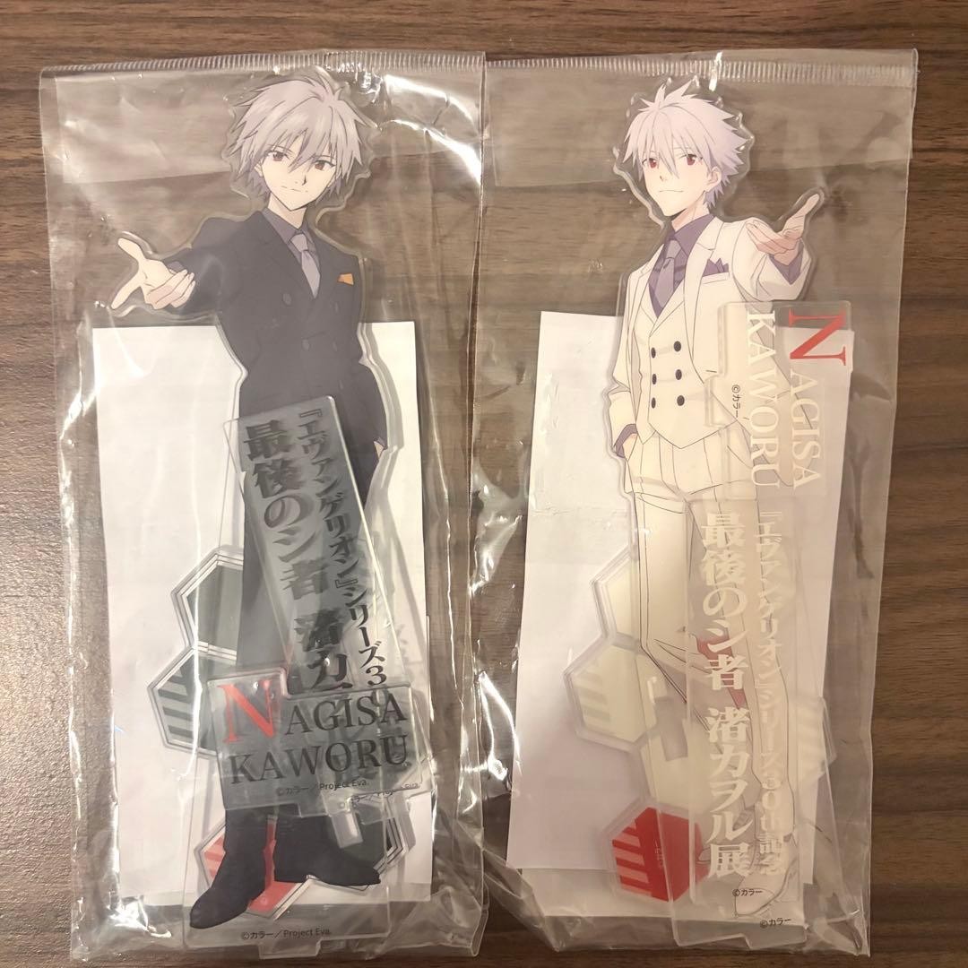 Evangelion Kaworu Nagisa Acrylic Stand Set Anime Character Figure Official Merc