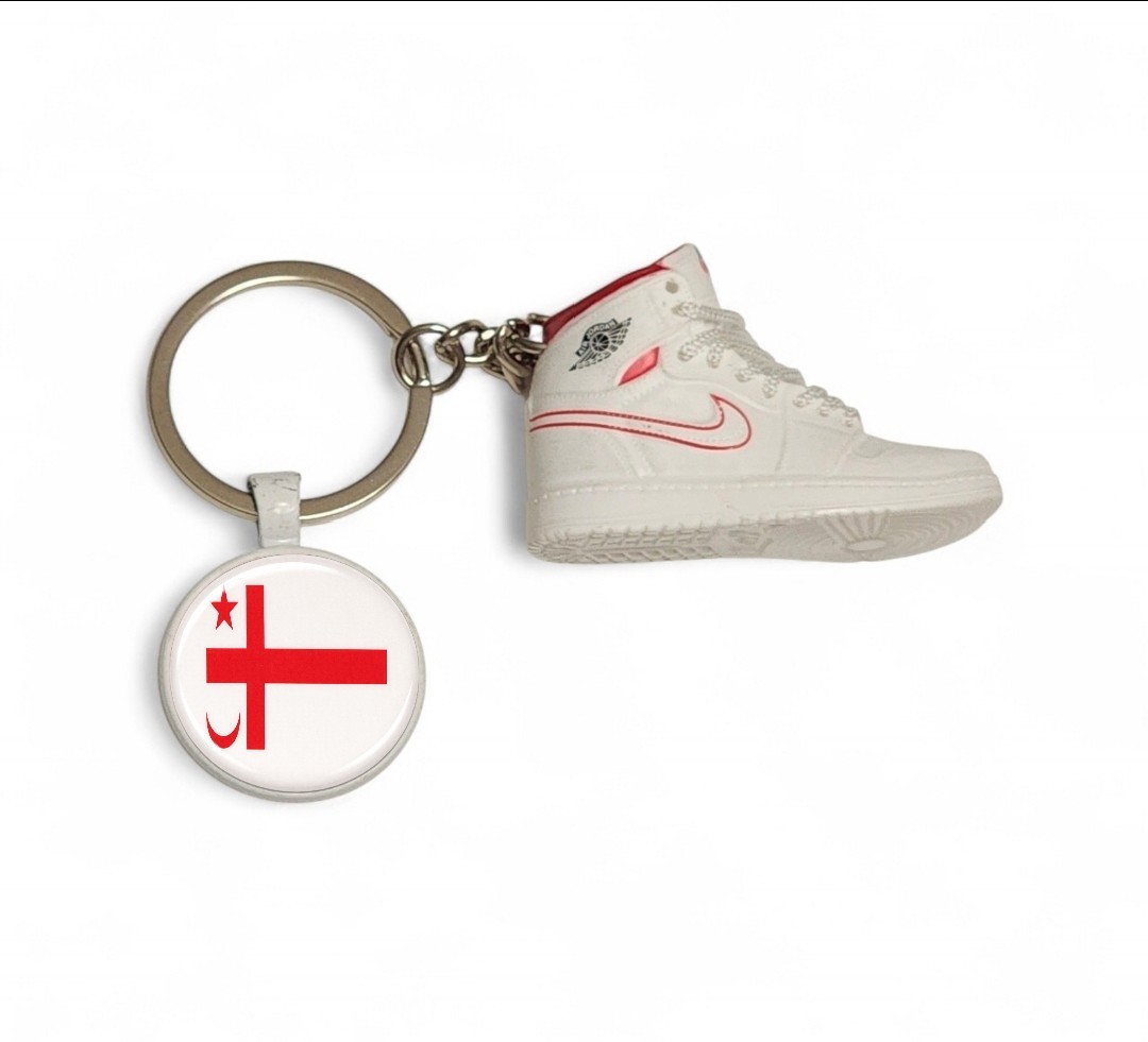 Grand Council Flag of the Mi'kmaq Nation Shoe Keychain 3D Mini Sneaker