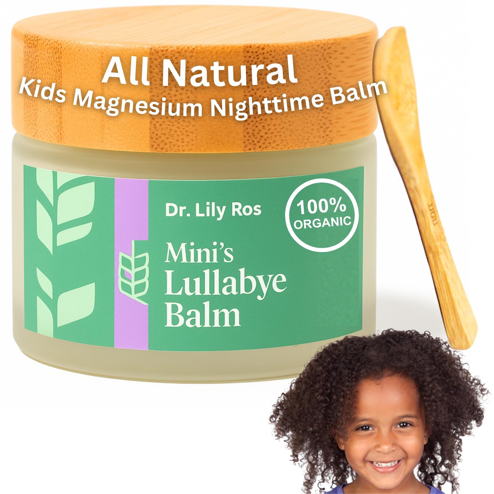 Magnesium Cream Balm For Kids & Baby Nightime Relaxation | Organic Ingredients F