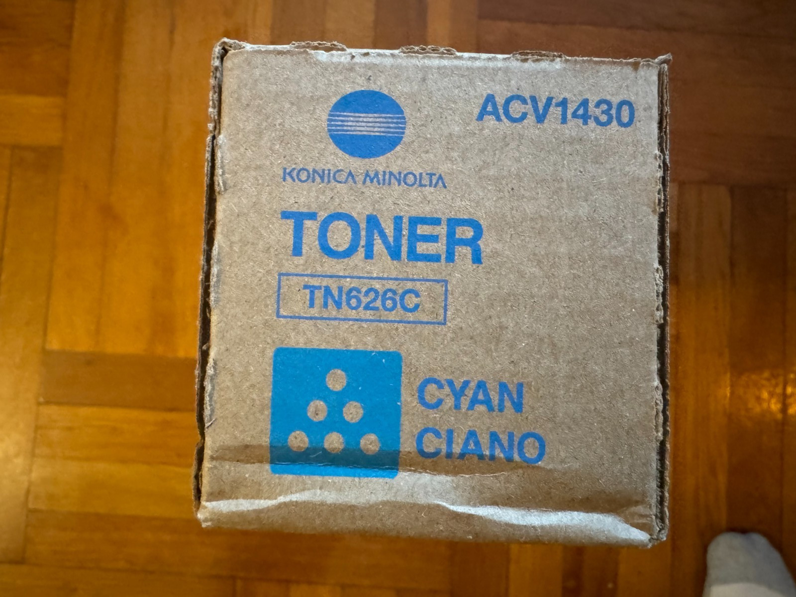 Genuine Konica Minolta TN626C ACV1130 Cyan Toner Cartridge