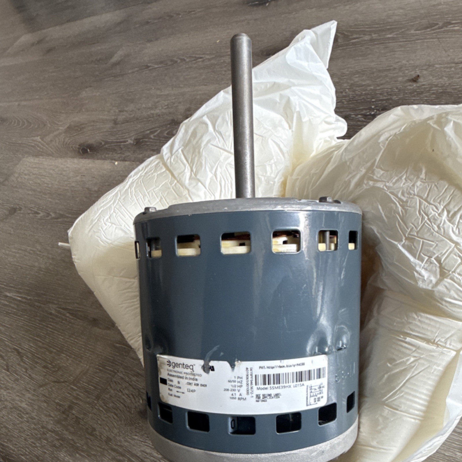 Genteq SSME39HX L0T5A Blower Motor 208-230V 4.1A Model 604253-05 10B32