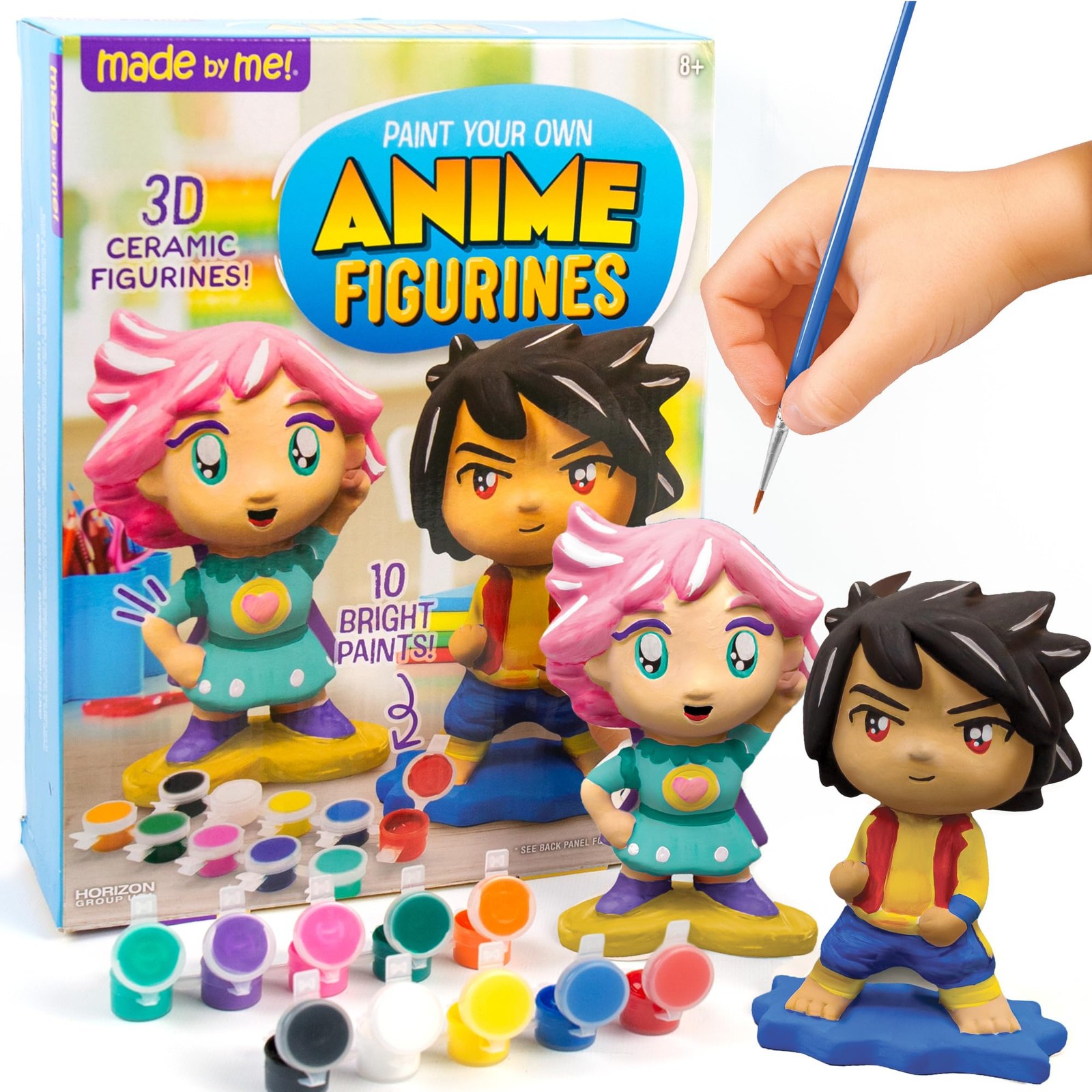 Anime Figurines, Arts & Crafts Painting Kit, Small, Multi, 2 Piece