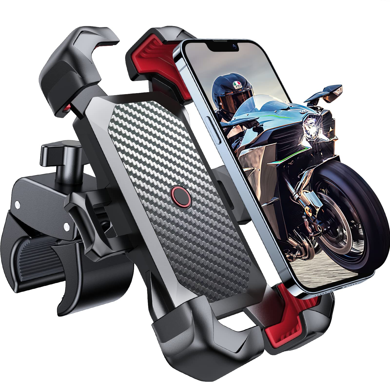 Motorcycle Phone Mount Bike Holder Auto Lock Military Anti Shake JOYROOM Bicycle