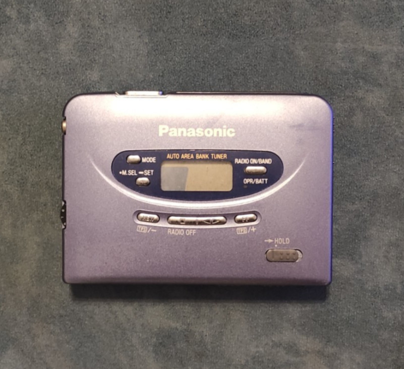 Panasonic RQ-SXiV Radio Cassete Player Blue - Only Radio is Working