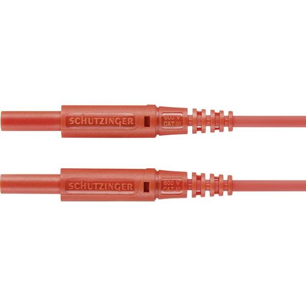 Schützinger MSFK A301 / 0.5 / 25 / RT Measuring Cable Plug 2 mm Plug 2 mm 25.0
