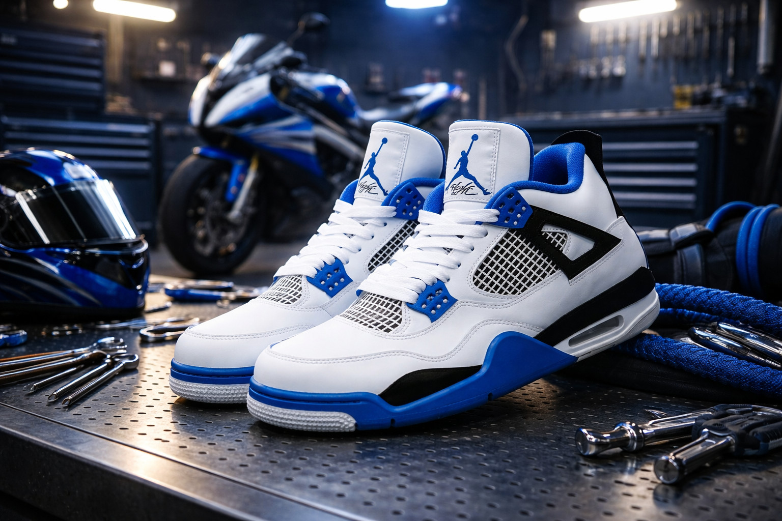 Jordan 4 Retro Motorsports (2017) Men's Size US 7 - 12