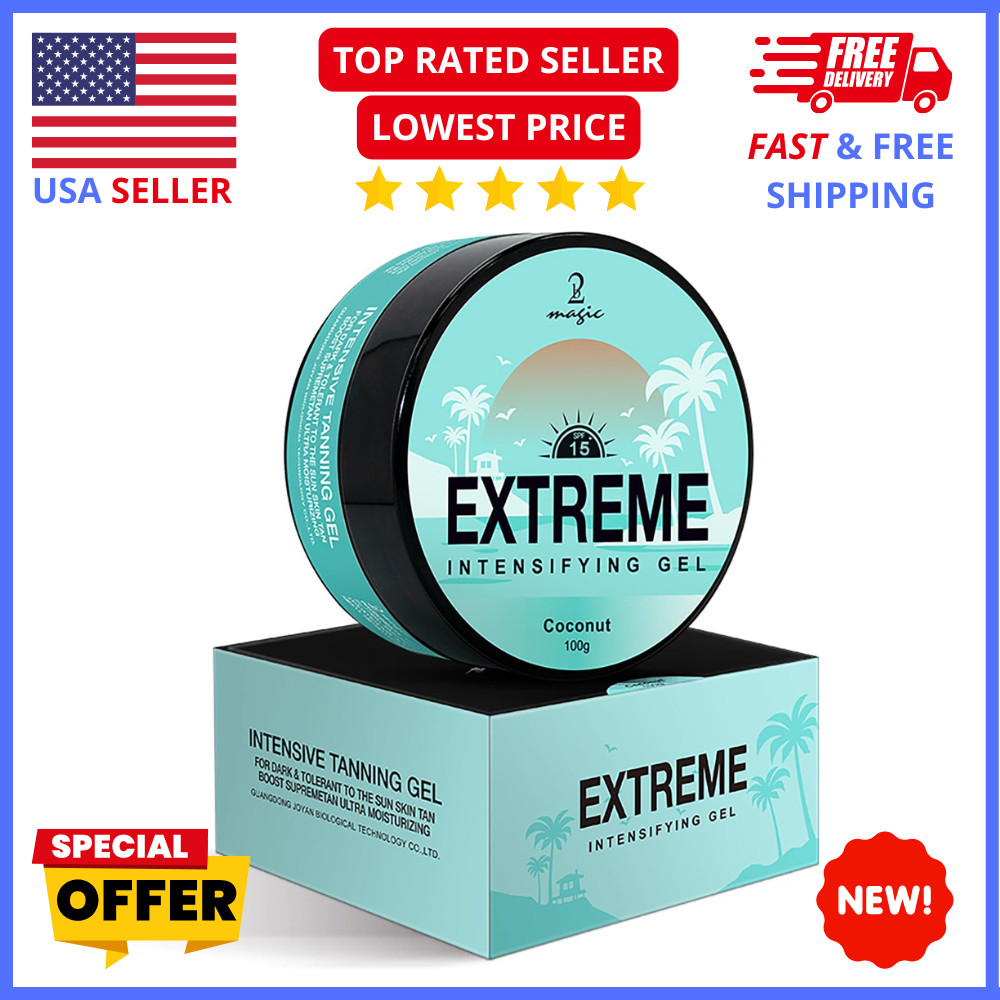 Deep Dark DHA Tanning Gel Bronzing Lotion Streak Free Sunless Glow