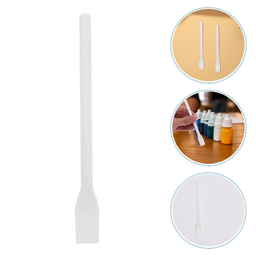 15pcs Plastic Glue Applicator Sticks Plastic Mixing Rods Small Paddle Applicator
