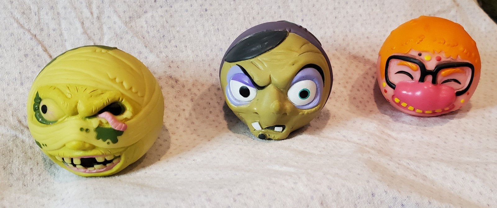 Uggly Balls Madballs  KO B-Rutti Italian Foreign Burping Balls Lot Of 3