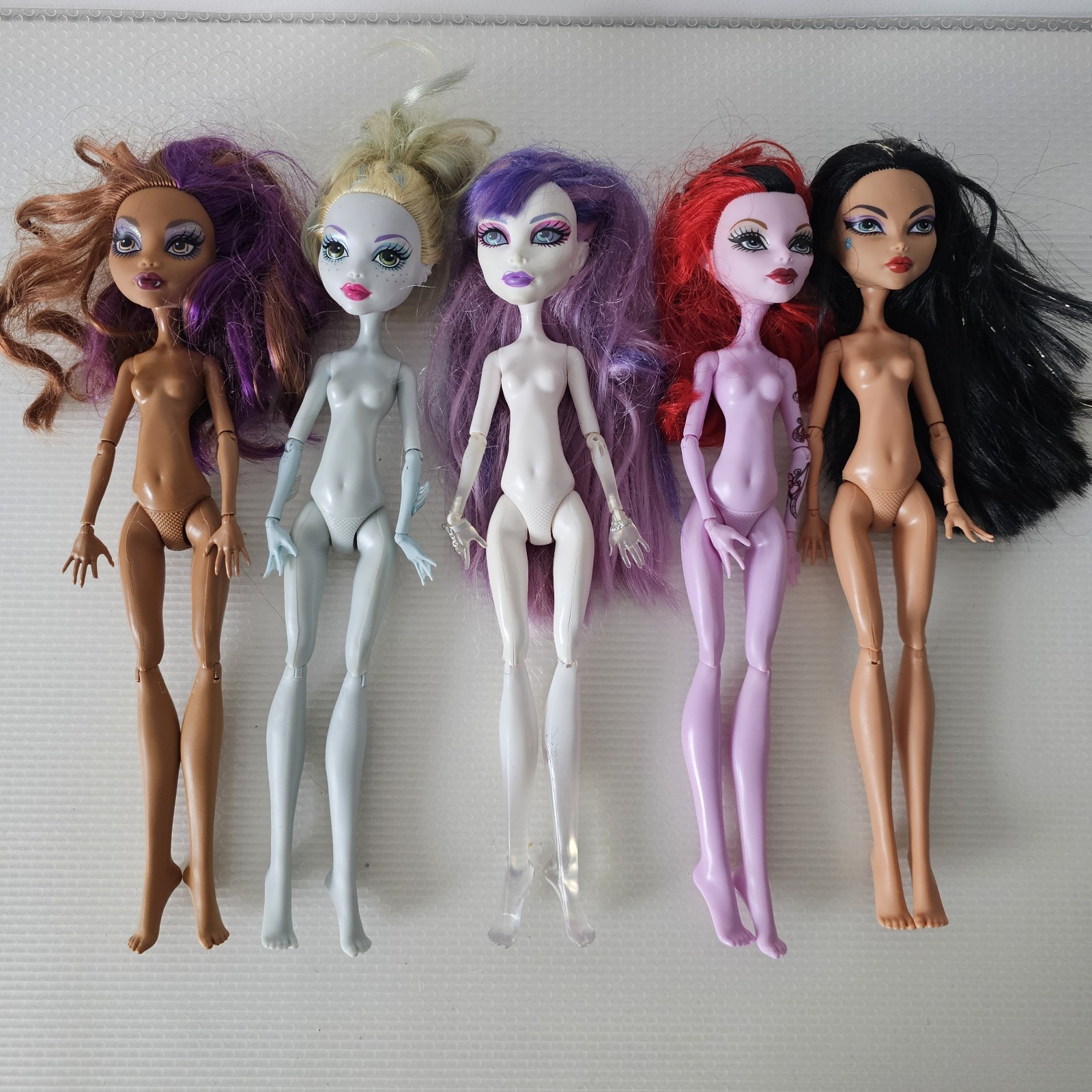 Lot of 5 Monster High Dolls De Nile Operetta Lagoona Blue Clawdeen + INCOMPLETE 