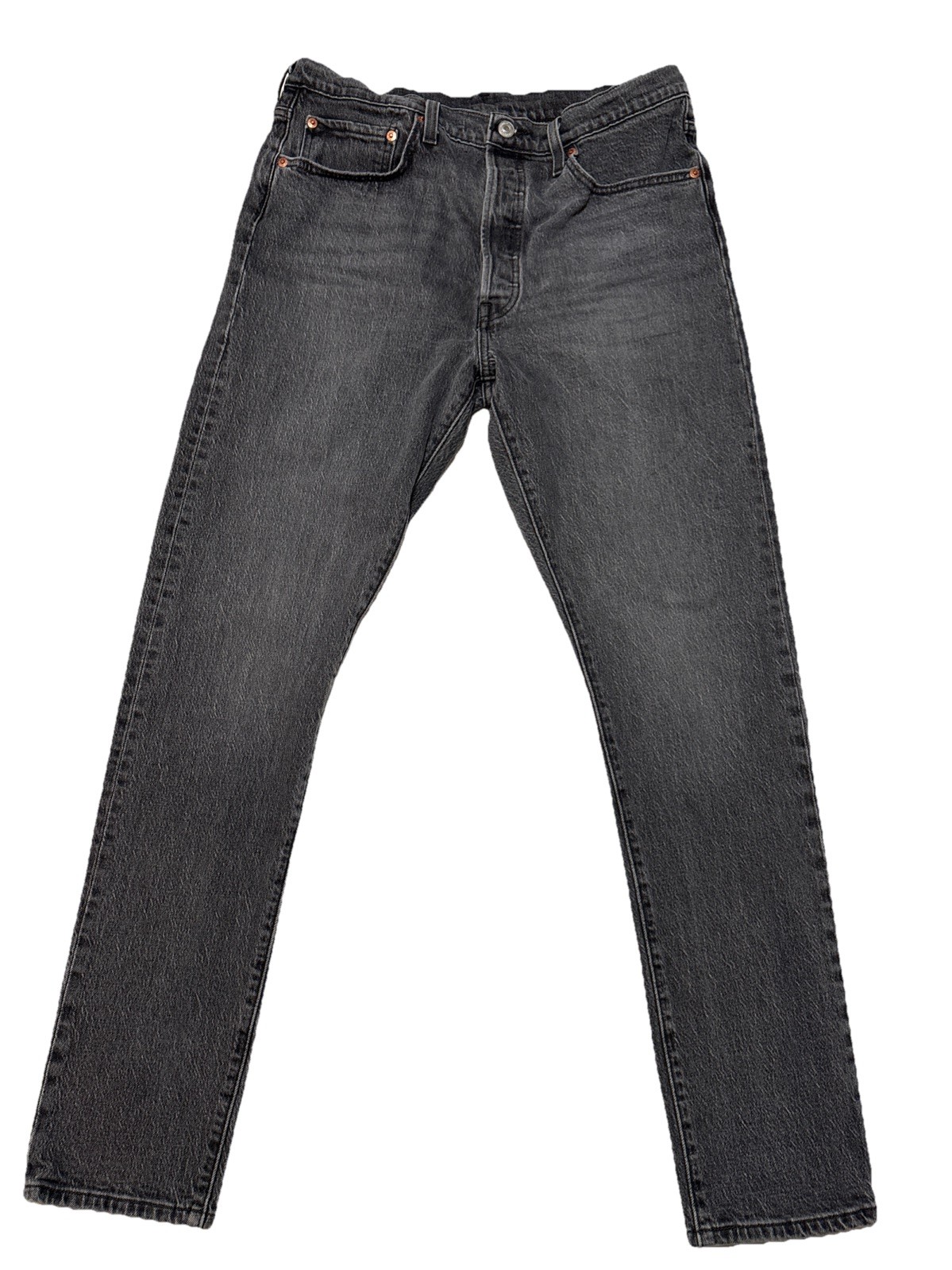 Levi’s Premium Ribcage 501S Big E Jeans Womens 32x32 Charcoal Button Fly