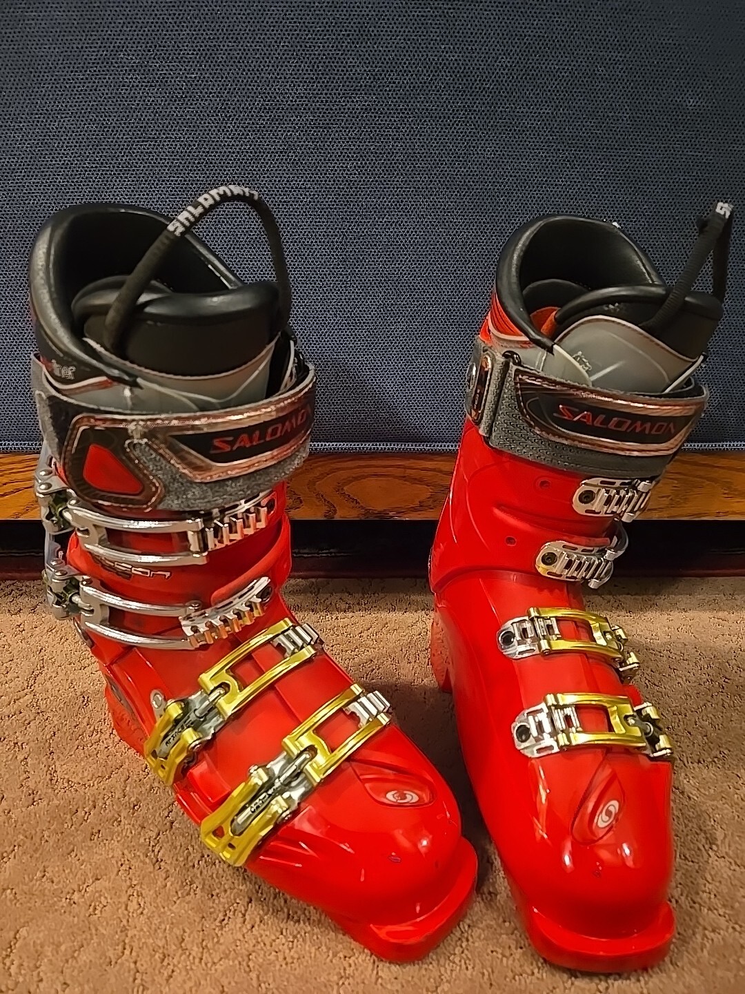 Salomon Energyzer 120 Falcon Race Ski Boots, Mondo 25.5, ISO 5355