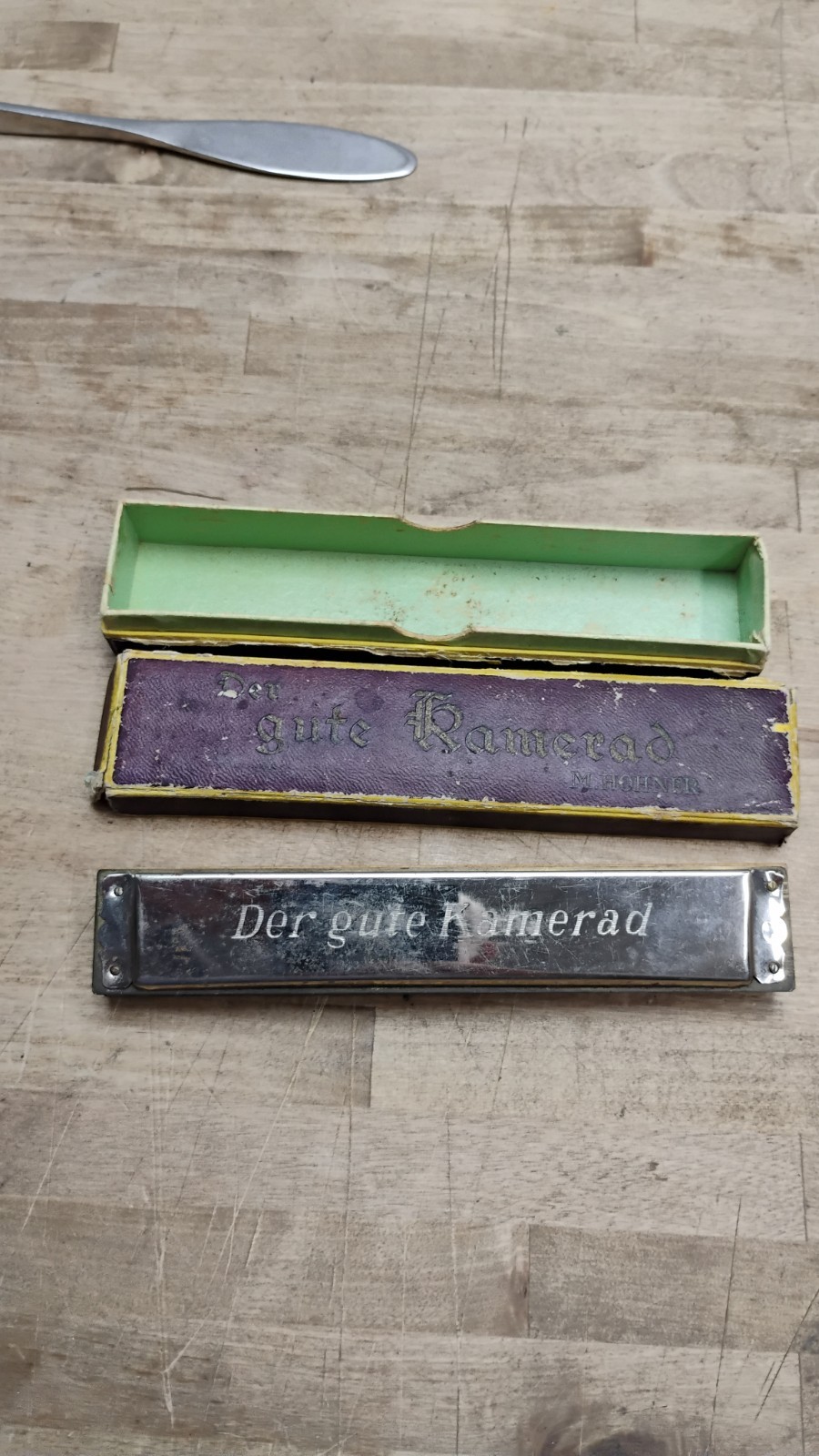Hohner Hermonica Der gute Kamerad Made In Germany In Box Key Of C Great Sound 