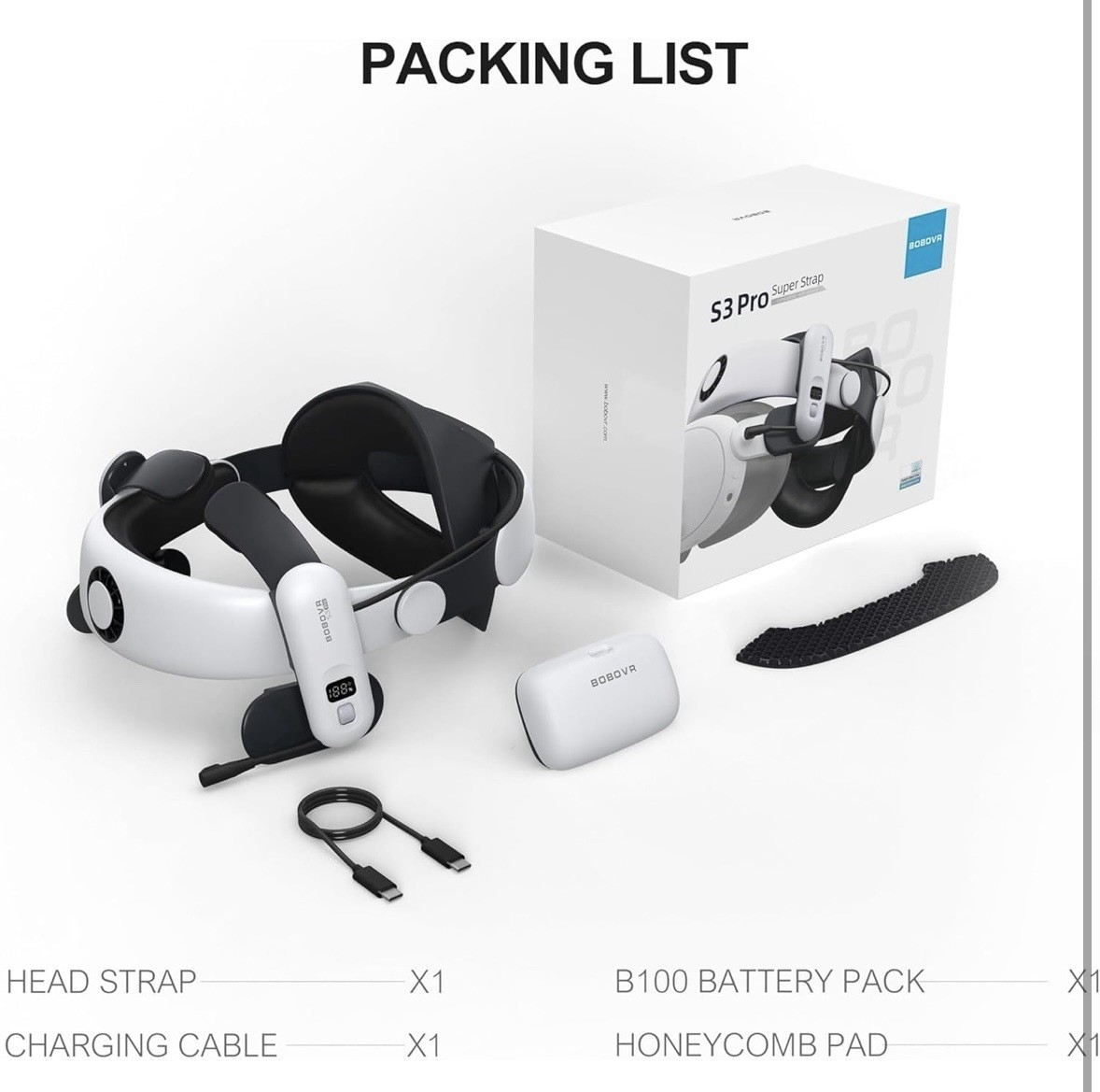 BoboVR E3 Head Strap Brand New ( open box )