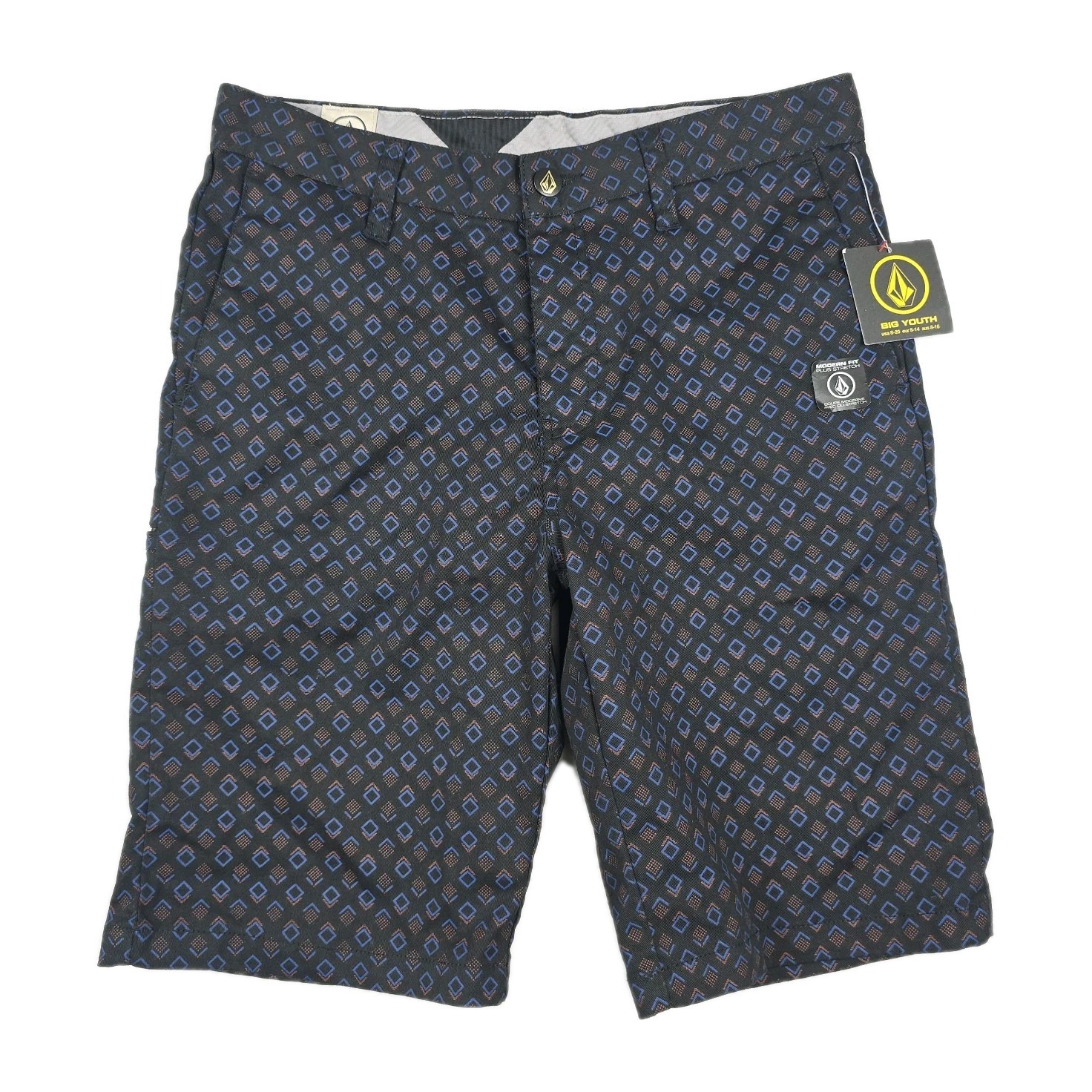 Volcom Modern Fit Plus Stretch Boys Size 29/18 Printed Shorts New