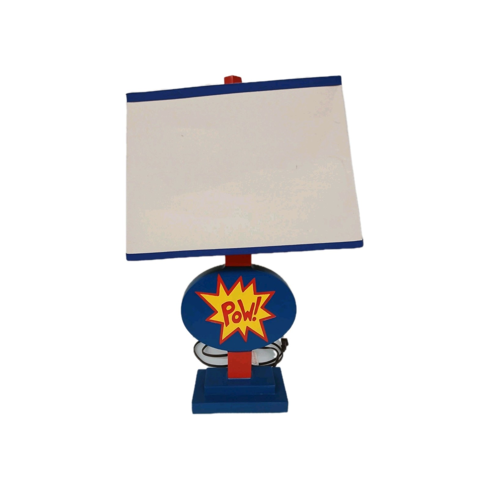 POW-super Hero VTG Kids Adults Lamp -Collectible Lighting Table Lamp Home  #11B5