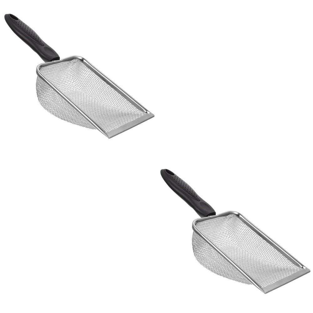 2 Pcs Reptile Sand Substrate Scoop Reptiles Mesh Shovel Accessories Filter