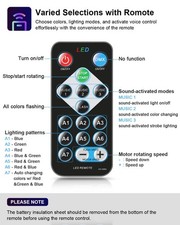 Luditek Sound Activated Party Lights with Remote Control Dj Lighting RBG Disco B