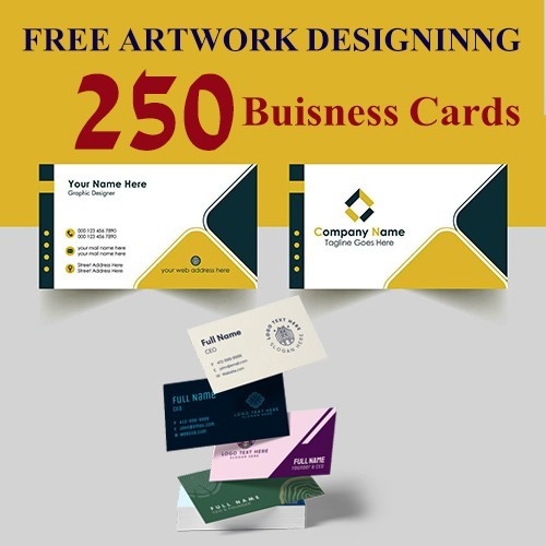 250 Full Colour Business Cards Personalised Printed Business Cards Double Sided