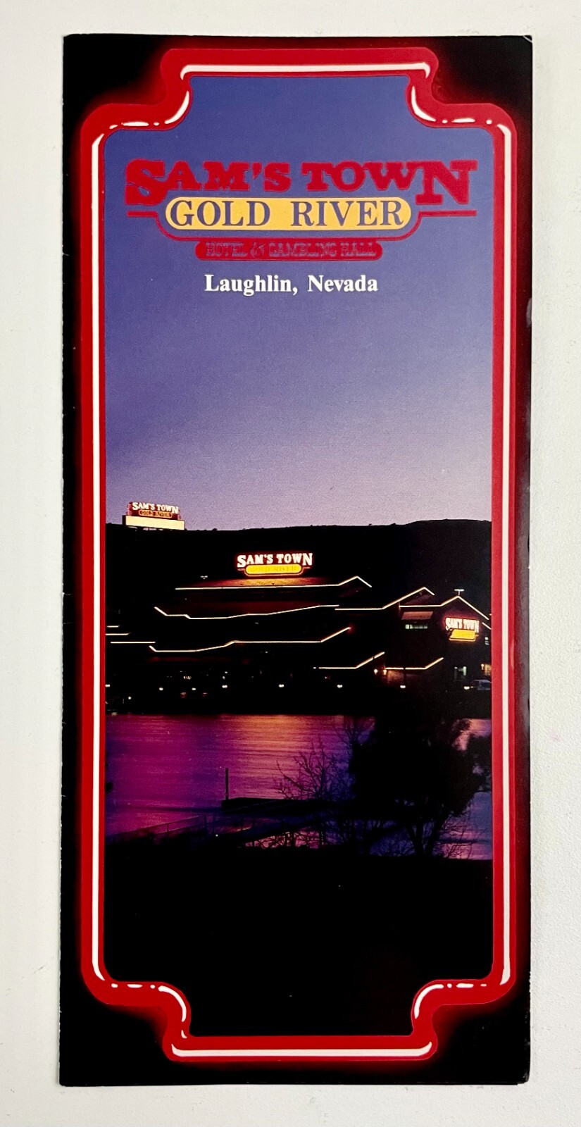 1980s Laughlin Nevada Sam's Town Gold River Hotel Gambling Hall Vintage Brochure
