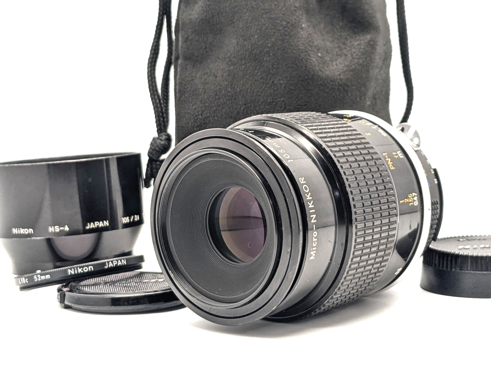 Ai Converted [N MINT w/ Hood] Nikon New Micro Nikkor 105mm f/4 Lens from Japan