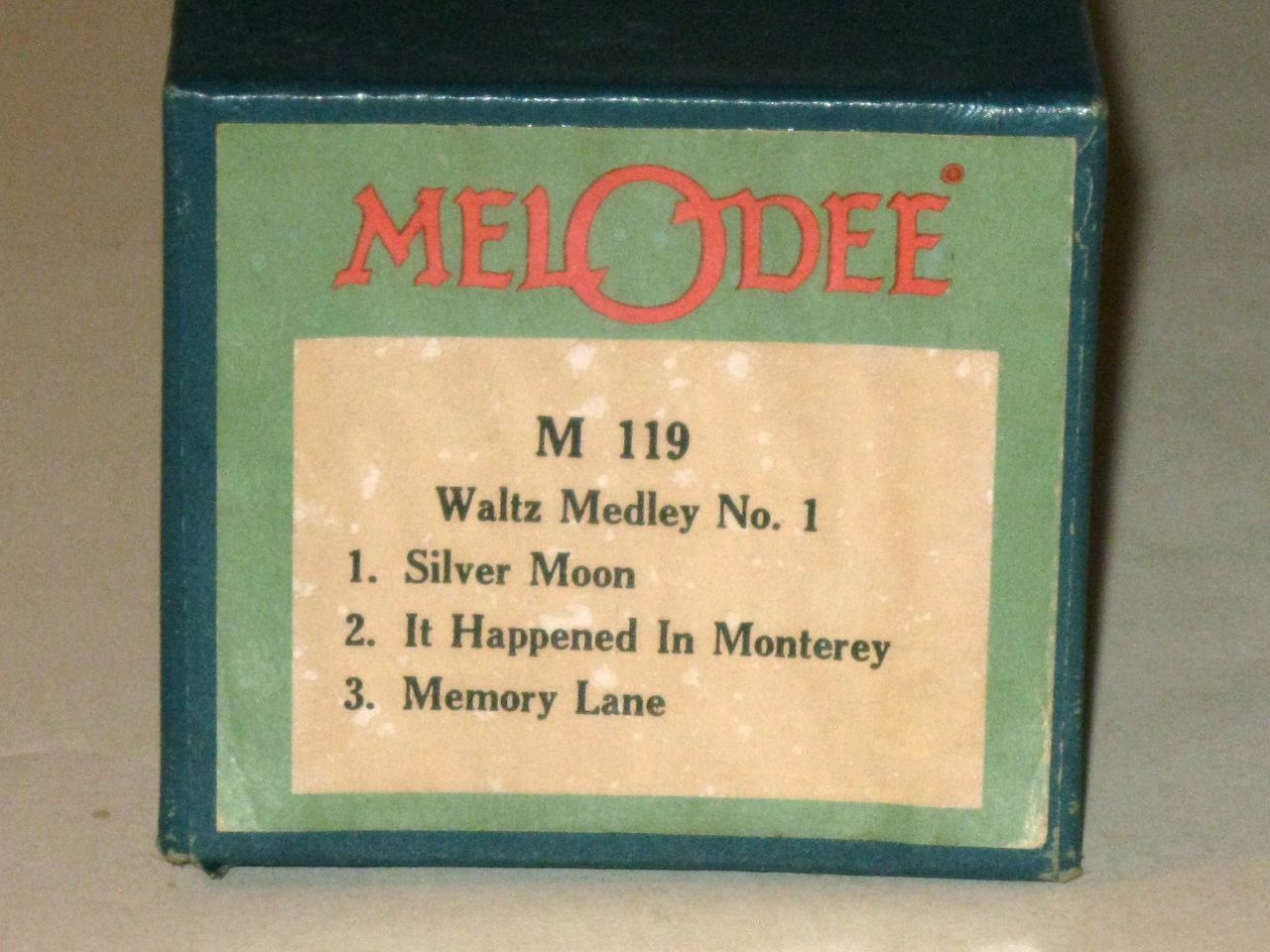 Vintage MelODee Player Piano Roll M-119 3-Song WALTZ MEDLEY! Extended Play!