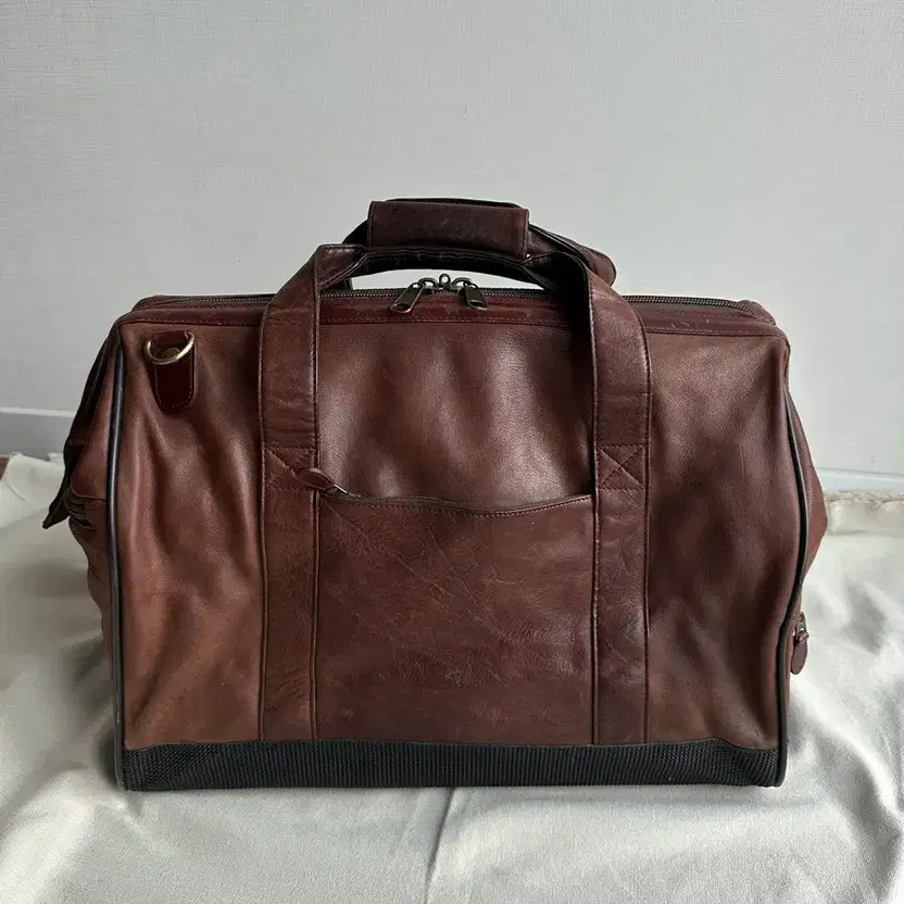 L.L. Bean Traveler Leather Duffle Bag Vintage Brown