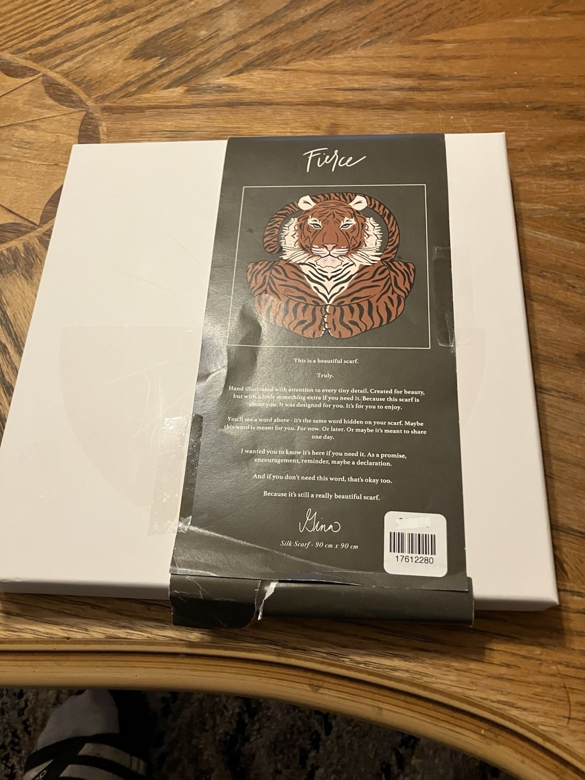 FIERCE 90 X 90 Silk Scarf With Signature