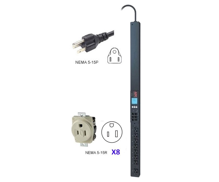 APC Switched Rack PDU - 1.44 kVA - 0U Rack-mountable, 2G - INPUT: NEMA 5-15P