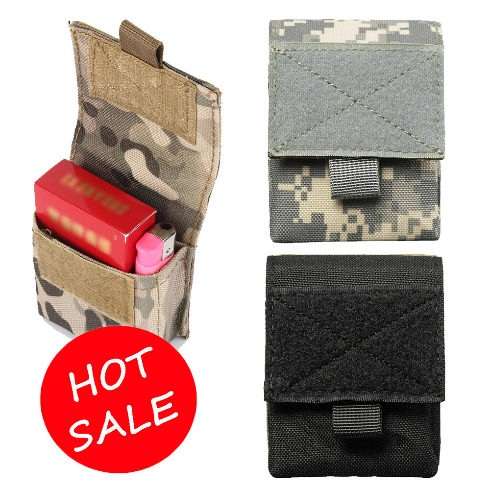 Military Gadget Pocket Molle Storage Cigarette Box Lighter Small Bag Sheath