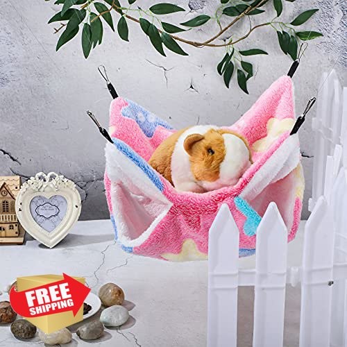 Guinea Pig Rat Hammock, 2 Pack, Small Animal Hanging Bed