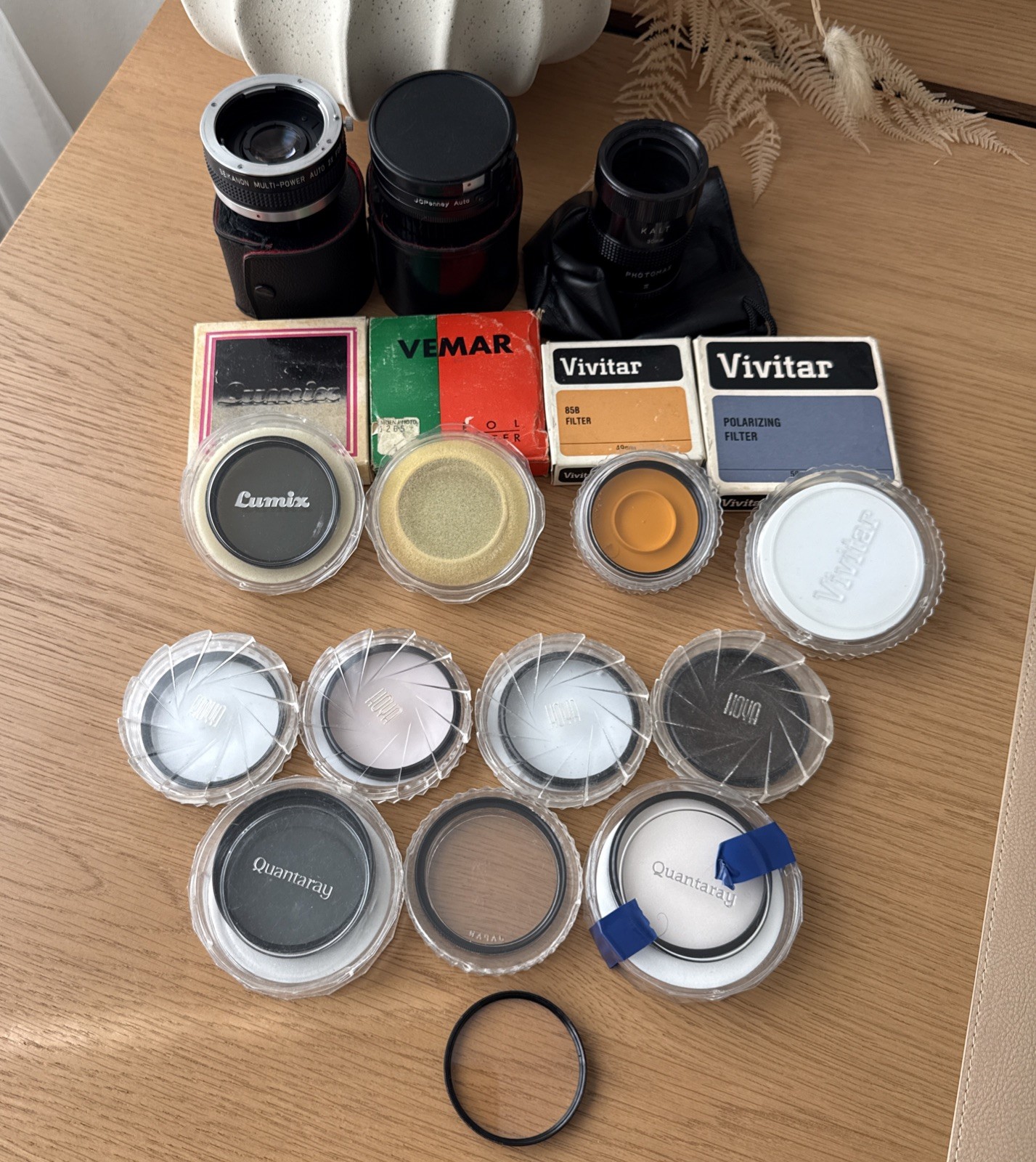 Camera Lens/Filter Lot Various Sizes Tiffen, Hoya, Quandary, Rolev, Lumix & More