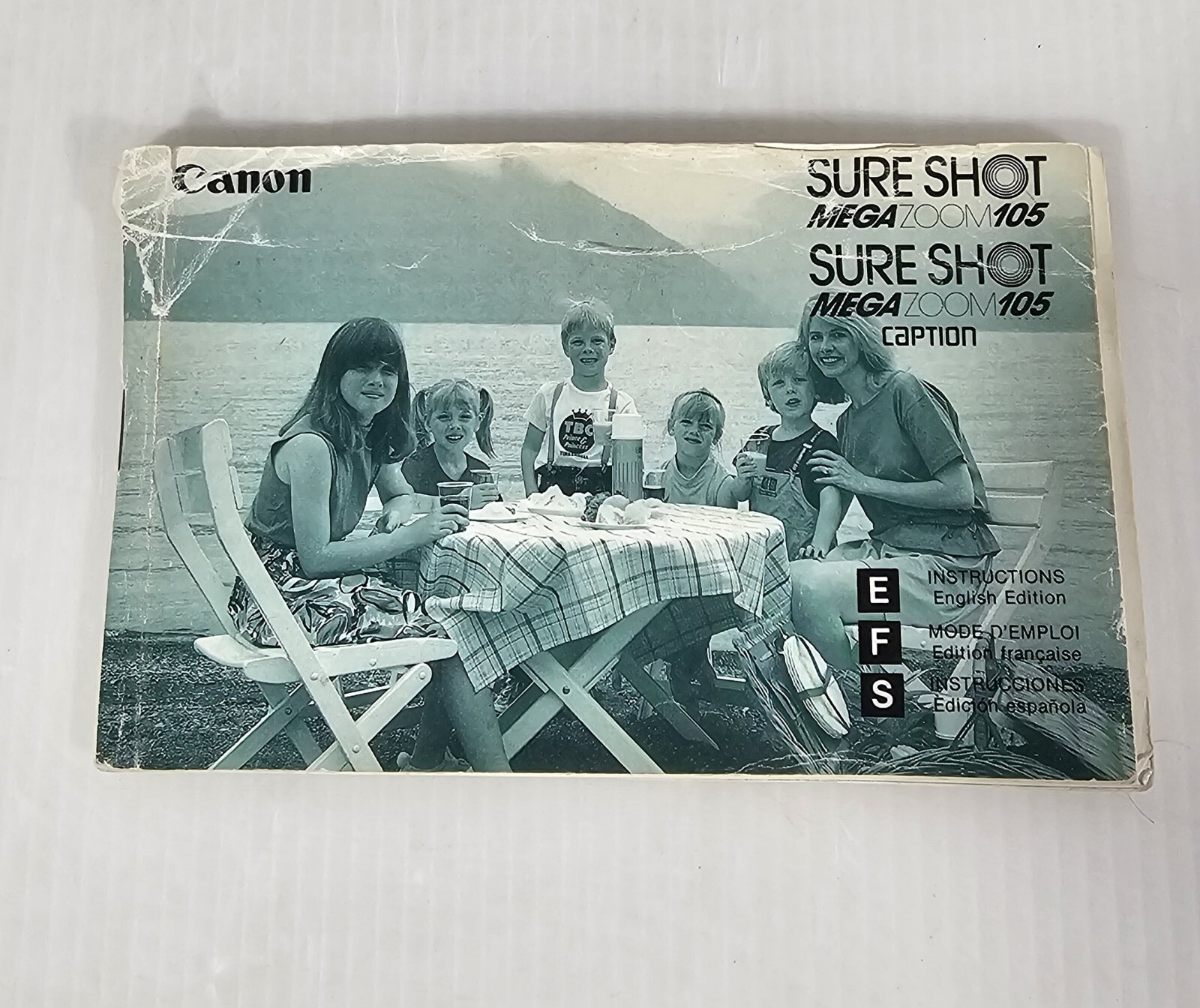 Canon Sure Shot Mega Zoom 105 Camera MANUAL ONLY