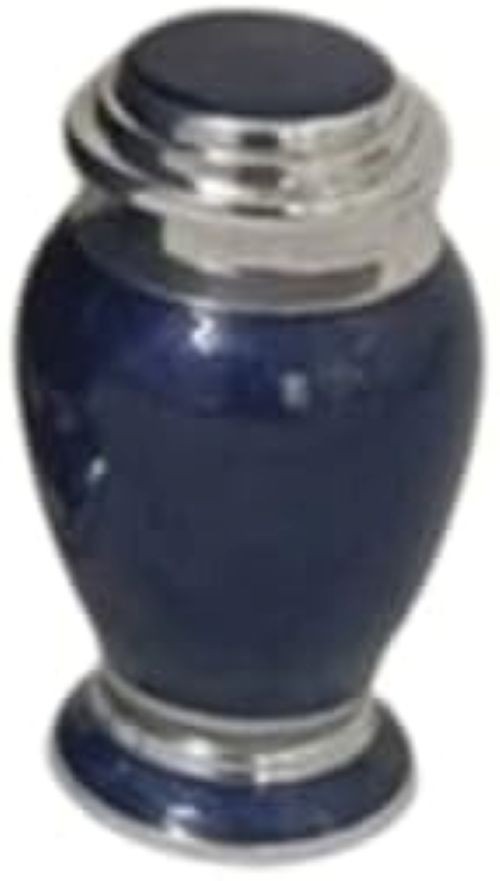 At Peace Memorials Hotep Navy Blue Keepsake Urn for Ashes