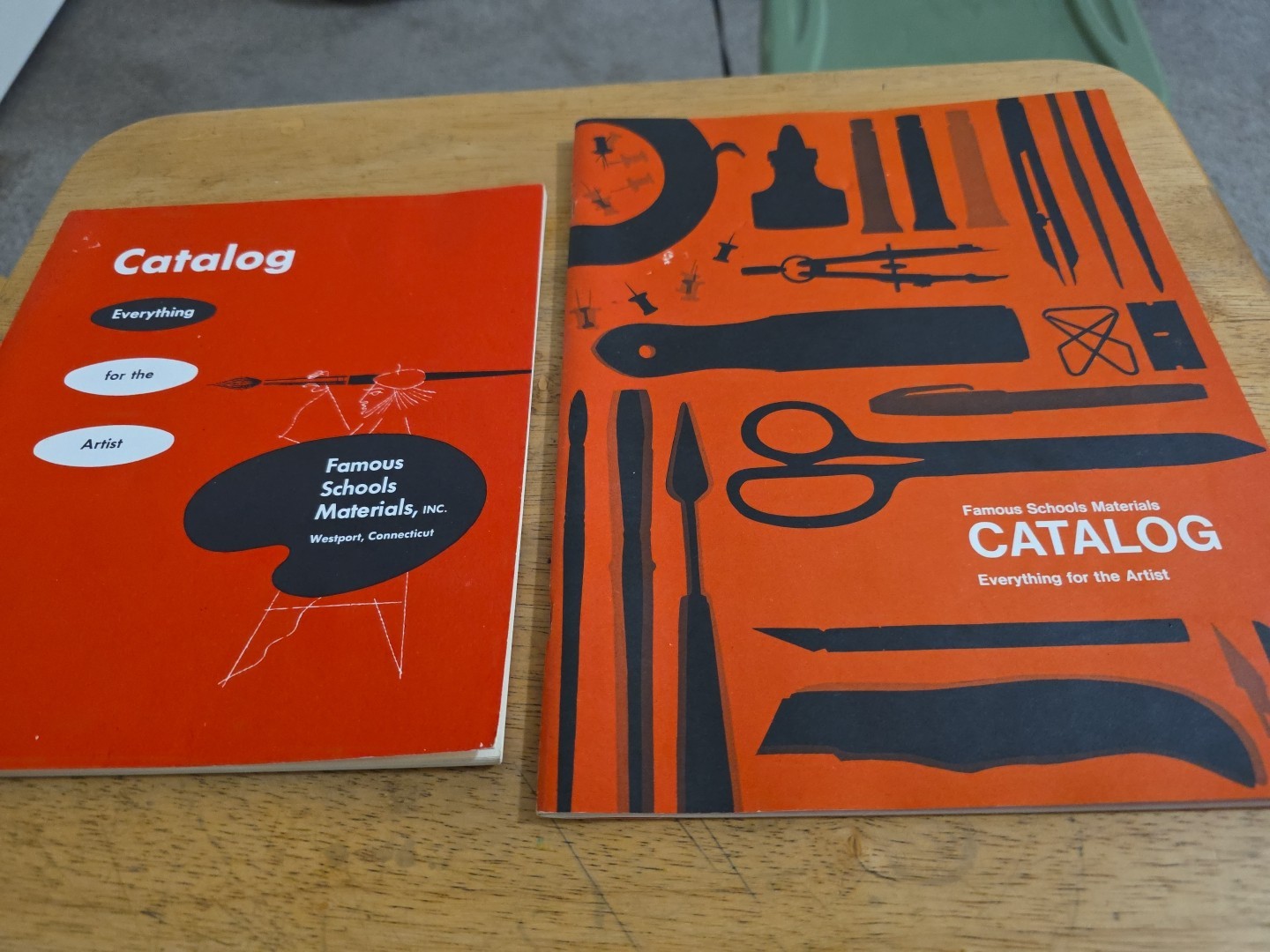 VINTAGE 1965 & 1966 FAMOUS SCHOOLS MATERIALS CATALOGS See Photos